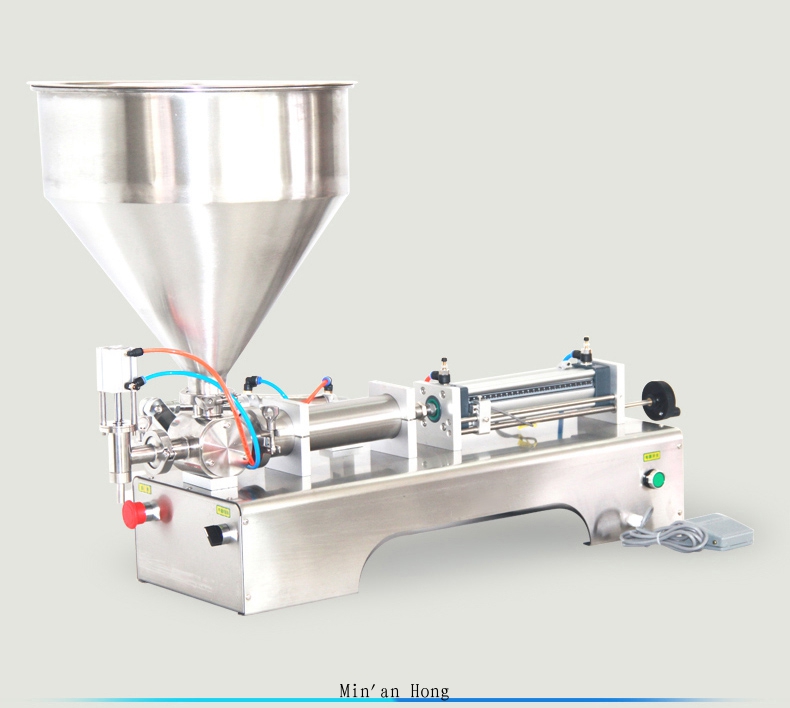 Small Bottle Semi-Automatic Liquid Paste Filling Machine Cosmetics Cream Shampoo Honey Peanut Butter Paste Pneumatic Filling