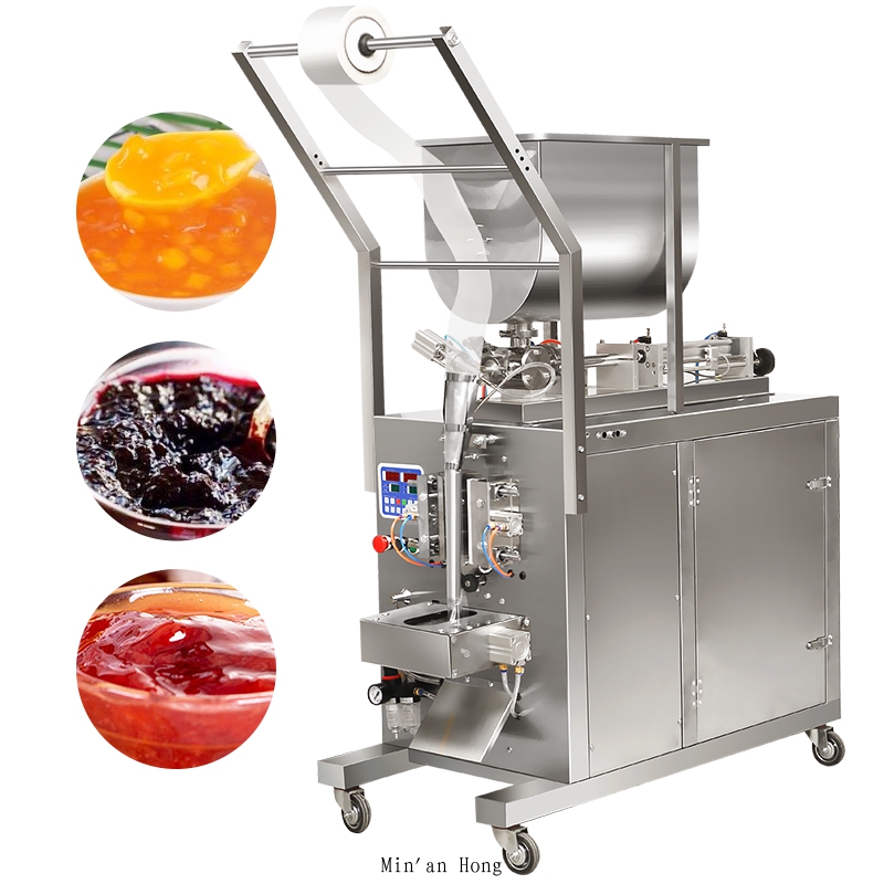 High-Speed Tomato Paste Filling & Sachet Packaging Machine for Peanut Butter Ketchup Chili Sauce Film Type