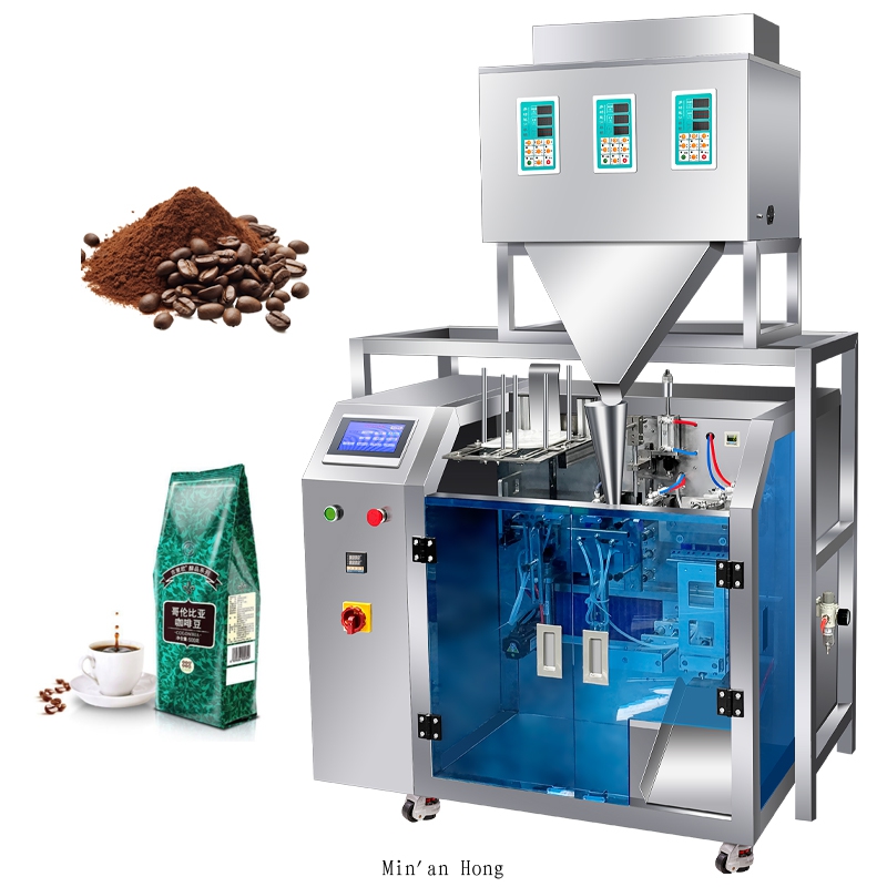 Automatic Vertical 3 Heads Filling Machine for coffee Food Snake packaging machine sachet powder tea bag sealing packing machine