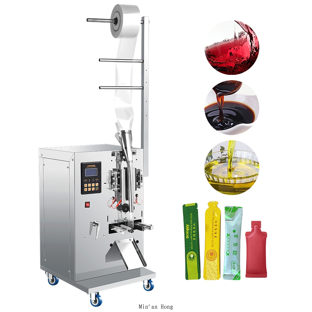 Automatic Multi-Function Food Grade Foil Bag Packaging Machine for Fruit Juice Liquid Ice Lolly Pop Stick Packing Low Price